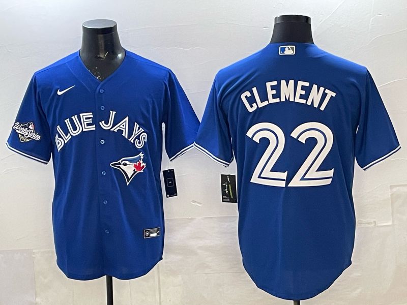 Men 2025 Toronto Blue Jays #22 Clement blue Game Nike MLB Jersey 0021